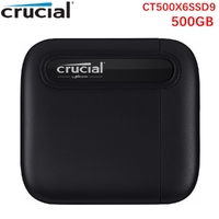 Crucial X6 500GB Portable SSD Drive 3.0 External Solid State Drive for PC/MAC/PS4/PS5/XboxOne/Android/iPad Pro CT500X6SSD9