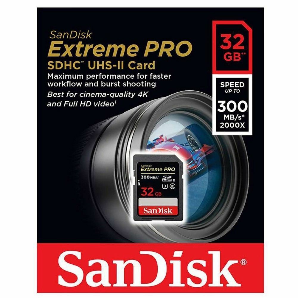 SanDisk Extreme PRO SDHC and SDXC UHS-II Memory Card