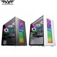 PC Case Armaggeddon Tron VII Tempered Glass mATX Gaming Case Black & White