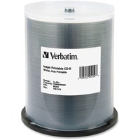 Verbatim 95252 CD Recordable Media - CD-R - 52x - 700 MB - 100 Pack Spindle - Printable - Inkjet Printable