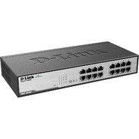 D-Link DGS-1016D 16 Ports Ethernet Switch - 10Base-T, 10/100/1000Base-T - 2 Layer Supported - 27.50 W Power Consumption - Twisted Pair - Desktop - 2