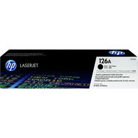 HP 126A Original Standard Yield Laser Toner Cartridge - Black - 1 Each - 1200 Pages