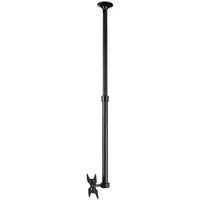 Atdec TH-1040-CTL Pole Mount for Flat Panel Display - Black - Height Adjustable 