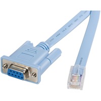 StarTech.com Cisco console router cable - RJ45 (m) - DB9 (f) - 6 ft - First End: 1 x RJ-45 Network - Male - Second End: 1 x 9-pin DB-9 Serial - -