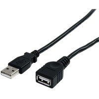 StarTech.com 3 ft Black USB 2.0 Extension Cable A to A - M/F - First End: 1 x 4-pin USB 2.0 Type A - Male - Second End: 1 x 4-pin USB 2.0 Type A - -