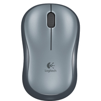 Logitech M185 Mouse - Radio Frequency - USB - Optical - Grey - Wireless - 2.40 GHz - Scroll Wheel - Symmetrical - 1 - 1 Year Battery Run Time