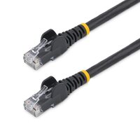 StarTech.com 1m CAT6 Ethernet Cable - Black Snagless Gigabit - 100W PoE UTP 650MHz Category 6 Patch Cord UL Certified Wiring/TIA - First End: 1 x - -