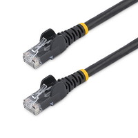 StarTech.com 50cm CAT6 Ethernet Cable - Black Snagless Gigabit - 100W PoE UTP 650MHz Category 6 Patch Cord UL Certified Wiring/TIA - First End: 1 x -