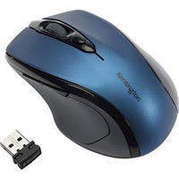 Kensington Pro Fit Mouse - Radio Frequency - USB - Optical - 3 Button(s) - Sapphire, Blue - Wireless - 2.40 GHz - 1750 dpi - Scroll Wheel -