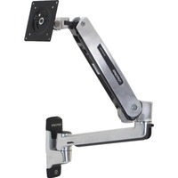 Ergotron Wall Mount for Flat Panel Display - Polished Aluminum - Height Adjustable - 106.7 cm (42") Screen Support - 11.34 kg Load Capacity - 75 x x