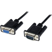 StarTech.com 1m Black DB9 RS232 Serial Null Modem Cable F/M - First End: 1 x 9-pin DB-9 RS-232 Serial - Male - Second End: 1 x 9-pin DB-9 RS-232 - -