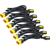 APC by Schneider Electric Power Interconnect Cord - 1.80 m - For PDU - IEC 60320 C14 / IEC 60320 C1310 A - Black - 6 Pcs