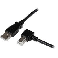 StarTech.com 1m USB 2.0 A to Right Angle B Cable - M/M - First End: 1 x 4-pin USB 2.0 Type A - Male - Second End: 1 x 4-pin USB 2.0 Type B - Male - -