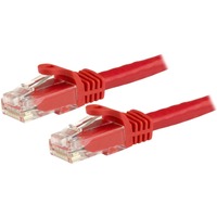 StarTech.com 3m CAT6 Ethernet Cable - Red Snagless Gigabit - 100W PoE UTP 650MHz Category 6 Patch Cord UL Certified Wiring/TIA - 3m Red CAT6 Ethernet