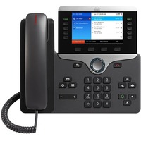 Cisco 8861 IP Phone - Corded/Cordless - Corded - Bluetooth - Wall Mountable, Desktop - Black - 5 x Total Line - VoIP - 12.7 cm (5") - Enhanced User -