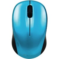 Verbatim GO NANO 97668 Mouse - Radio Frequency - USB - Optical - 3 Button(s) - Caribbean Blue - Wireless - 6 m - 2.40 GHz - 1600 dpi - Scroll Wheel -