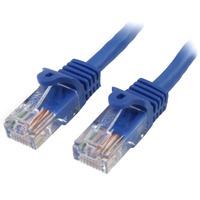 StarTech.com 2 m Blue Cat5e Snagless RJ45 UTP Patch Cable - 2m Patch Cord - First End: 1 x RJ-45 Network - Male - Second End: 1 x RJ-45 Network - - -