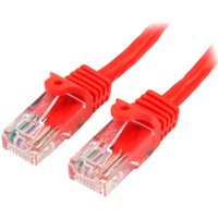 StarTech.com 2 m Red Cat5e Snagless RJ45 UTP Patch Cable - 2m Patch Cord - First End: 1 x RJ-45 Network - Male - Second End: 1 x RJ-45 Network - Male