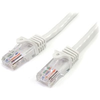 StarTech.com 2 m White Cat5e Snagless RJ45 UTP Patch Cable - 2m Patch Cord - First End: 1 x RJ-45 Network - Male - Second End: 1 x RJ-45 Network - -