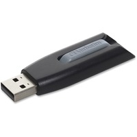 Microban Store 'n' Go V3 256 GB USB 3.2 (Gen 1) Type A Flash Drive - Grey - TAA Compliant - 120 MB/s Read Speed - 25 MB/s Write Speed - 1 Each