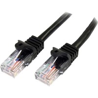 StarTech.com 5m Cat5e Patch Cable with Snagless RJ45 Connectors - Black - 5 m Patch Cord - Make Fast Ethernet connections with PoE support - 5 meter