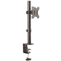 StarTech.com Single Monitor Desk Mount, Adjustable Monitor VESA Mount 34" (17.6lb/8kg) Display, Ergonomic Pole Mount Arm, C-Clamp/Grommet - Height -