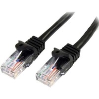 StarTech.com 7m Black Cat5e Patch Cable with Snagless RJ45 Connectors - Long Ethernet Cable - 7 m Cat 5e UTP Cable - Make Fast Ethernet connections -