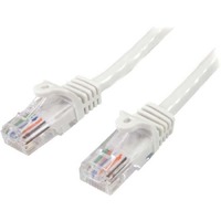 StarTech.com 7m White Cat5e Patch Cable with Snagless RJ45 Connectors - Long Ethernet Cable - 7 m Cat 5e UTP Cable - Make Fast Ethernet connections -