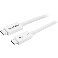 StarTech.com 1.6ft (50cm) Thunderbolt 3 Cable, 40Gbps, 100W PD, 4K/5K Video, Thunderbolt-Certified, Compatible w/ TB4/USB 3.2/DisplayPort - 1.6ft 3 -