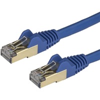 StarTech.com 3m CAT6a Ethernet Cable - 10 Gigabit Category 6a Shielded Snagless 100W PoE Patch Cord - 10GbE Blue UL Certified Wiring/TIA - CAT6a 10 &