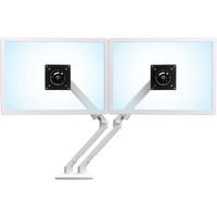 Ergotron Mounting Arm for LCD Monitor - White - 2 Display(s) Supported - 61 cm (24") Screen Support - 18.14 kg Load Capacity - 75 x 75, 100 x 100