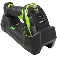 Zebra LI3678-ER Handheld Barcode Scanner Kit - Wireless Connectivity - Industrial Green - 1D - Extended Range - Imager - USB