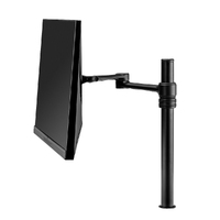 Atdec Desk Mount for Monitor, Mini PC - Black - 1 Display(s) Supported - 8 kg Load Capacity - 100 x 100