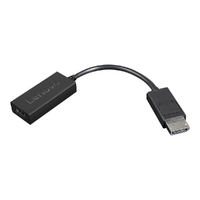 Lenovo 22.35 cm DisplayPort/HDMI A/V Cable for Audio/Video Device, Monitor, Projector - First End: 1 x DisplayPort Digital Audio/Video - Male - End: