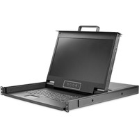 StarTech.com LCD Rack Console - Steel - Black - 1 Computer(s) - 43.9 cm (17.3") LCD - Full HD - 1920 x 1080 - 16:9 - 1 - Keyboard - TouchPad - 1U -