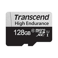 Transcend High Endurance 350V 128 GB Class 10/UHS-I (U1) microSDXC - 100 MB/s Read - 45 MB/s Write