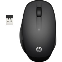 HP Mouse - Bluetooth/Radio Frequency - USB - Black - Wireless - 2.40 GHz - 3600 dpi