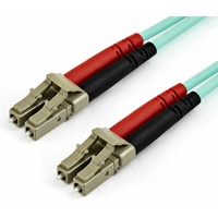 StarTech.com 15m (50ft) LC/UPC to LC/UPC OM4 Multimode Fiber Optic Cable, 50/125&micro;m LOMMF/VCSEL Zipcord Fiber, 100G, LSZH Fiber Patch Cord - 15m