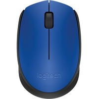 Logitech M171 Mouse - Radio Frequency - USB - Blue, Black - Wireless - 1000 dpi - Scroll Wheel - Symmetrical