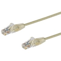 StarTech.com 2 m CAT6 Cable - Slim CAT6 Patch Cord - Grey - Snagless RJ45 Connectors - Gigabit Ethernet Cable - 28 AWG (N6PAT200CMGRS) - Slim CAT6 is