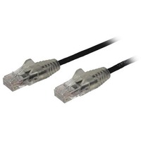 StarTech.com 3 m CAT6 Cable - Slim CAT6 Patch Cord - Black - Snagless RJ45 Connectors - Gigabit Ethernet Cable - 28 AWG (N6PAT300CMBKS) - Slim CAT6 a