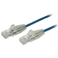 StarTech.com 3 m CAT6 Cable - Slim CAT6 Patch Cord - Blue - Snagless RJ45 Connectors - Gigabit Ethernet Cable - 28 AWG (N6PAT300CMBLS) - Slim CAT6 is