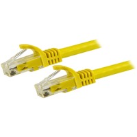 StarTech.com 7.5m CAT6 Ethernet Cable - Yellow Snagless Gigabit - 100W PoE UTP 650MHz Category 6 Patch Cord UL Certified Wiring/TIA - 7.5m Yellow & -