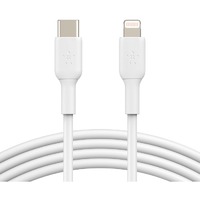 Belkin BOOST&uarr;CHARGE 1 m Lightning/USB-C Data Transfer Cable for iPhone - First End: 1 x Lightning Male - Second End: 1 x USB Type C Male - MFI -