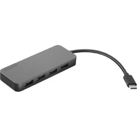 Lenovo USB Hub - USB Type C - External - Iron Grey - 4 Total USB Port(s) - 4 USB 3.0 Port(s)