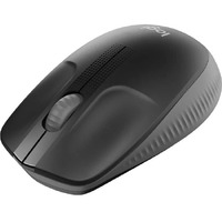 Logitech M190 Full-size Mouse - USB - Optical - 3 Button(s) - Charcoal - Wireless - 1000 dpi - Scroll Wheel - Symmetrical