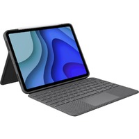 Logitech Folio Touch Keyboard/Cover Case for 27.9 cm (11") Apple, Logitech iPad Air (4th Generation) Tablet - Oxford Gray - Scuff Resistant, Scratch