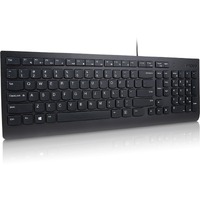 Lenovo Essential Keyboard - Cable Connectivity - USB Type A Interface - English (US) - Black - Plunger Keyswitch Function Hot Key(s) - Windows