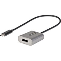 StarTech.com USB C to DisplayPort Adapter, 8K/4K 60Hz USB-C to DisplayPort 1.4 Adapter, DSC, USB Type-C to DP Video Converter, w/12" Cable - USB-C to