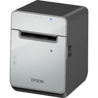 Epson TM-L100 (101) Desktop Direct Thermal Printer - Monochrome - Wall Mount - Label Print - Ethernet - USB - USB Host - With Cutter - Black - 170 -